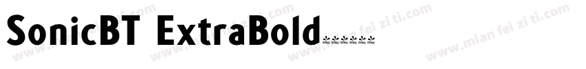 SonicBT ExtraBold字体转换
